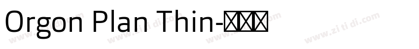 Orgon Plan Thin字体转换